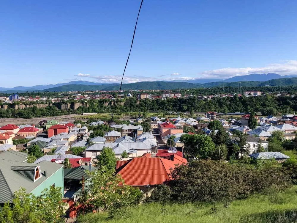 View of a town in Azerbaijan