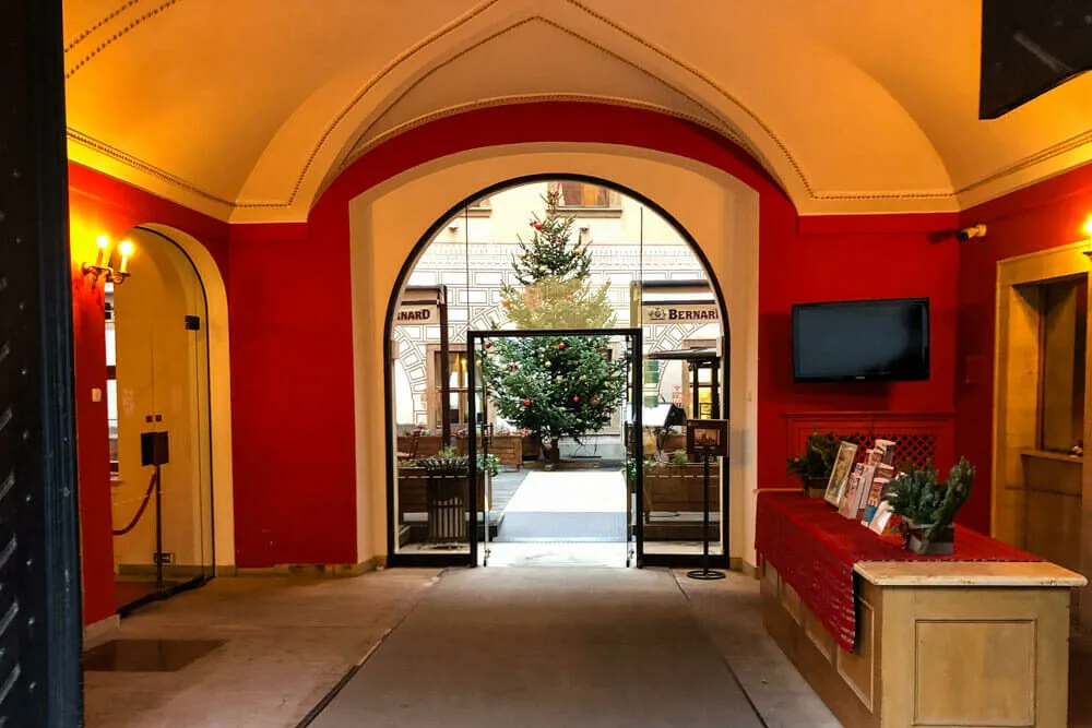 Entrance of a building at Prague Castle