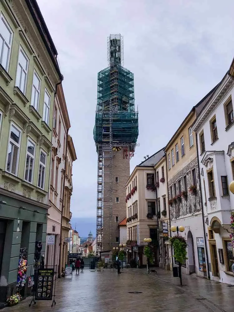 Znojmo City Hall under reconstruction