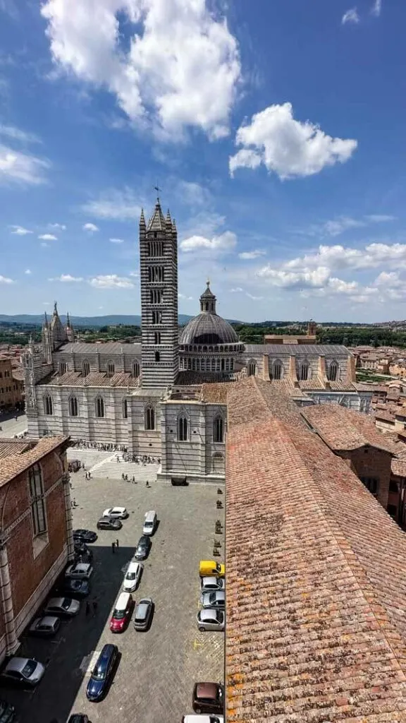 Siena Duomo viewed from Panorama del Facciatone viewpoint