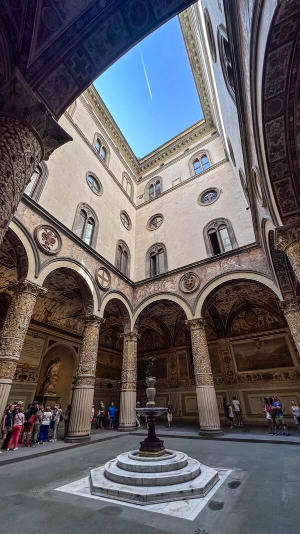 Walking through Galleria dell'Accademia Florence