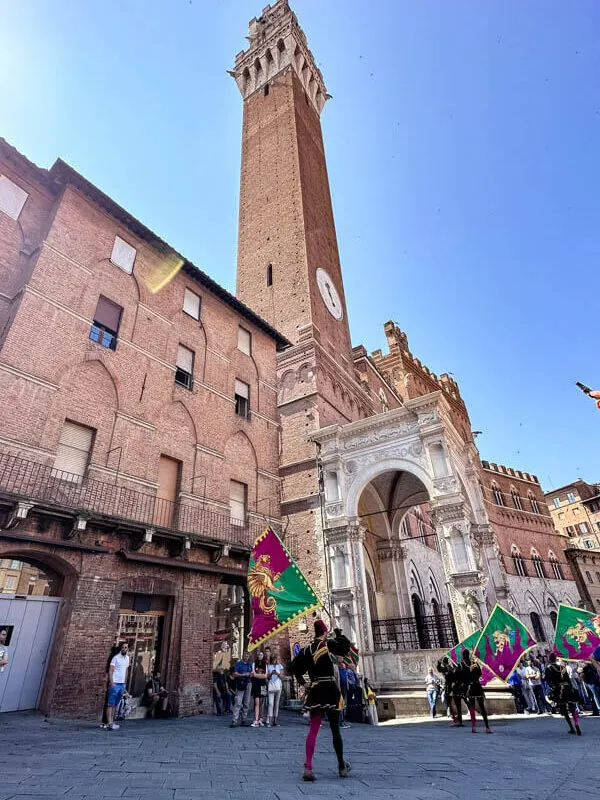 Palio rehearsal in Siena