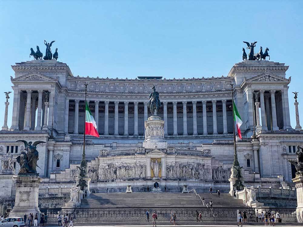 Monument to Vittorio Emanuele II on Piazza Venezia in Rome