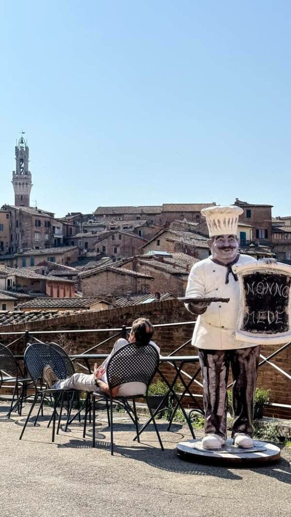 A tired pizzaiolo in Siena Ital