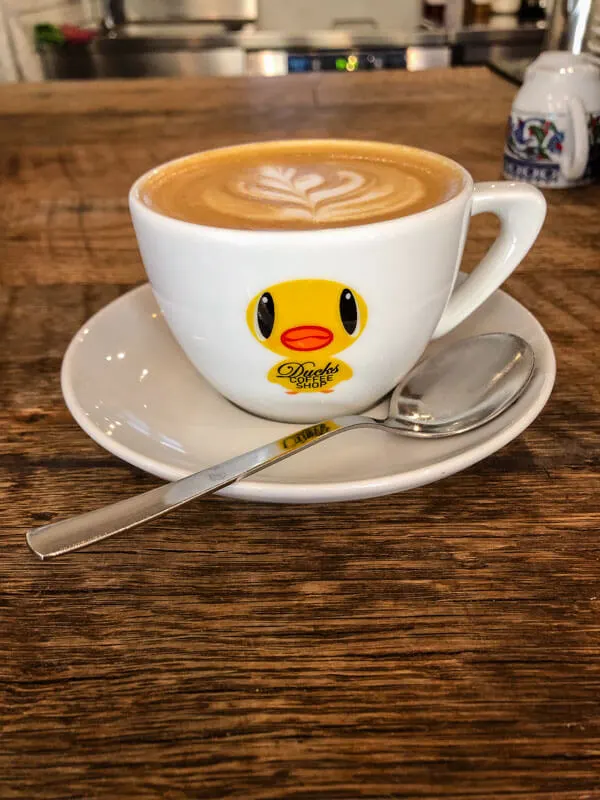 A perfect cappuccino at Ducks Graz