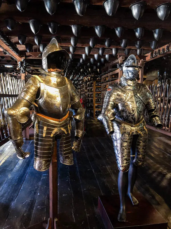 Full-body armor in Landeszeughaus Graz