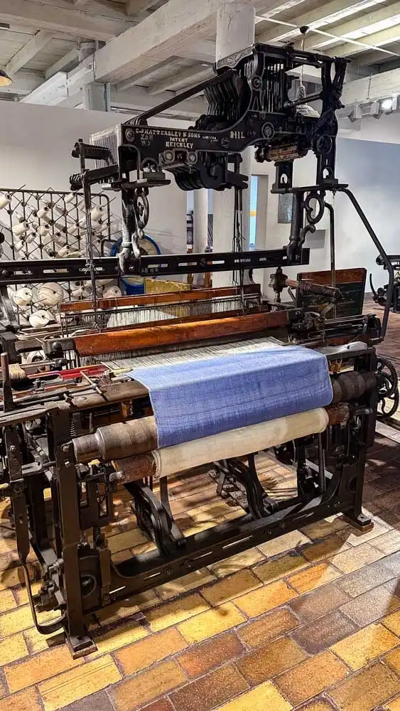 Weaving machines at the Central Museum of Textiles in Lodz, Poland