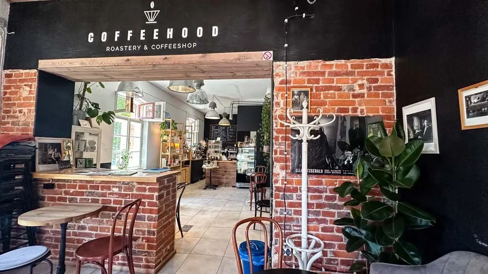 Interior of a café in Lodz Poland