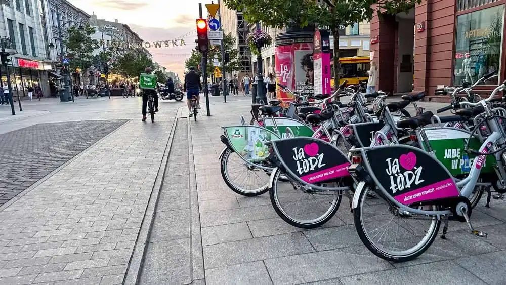 Shared bikes in Lodz